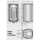 Комбинированный водонагреватель Elektromet NORDIC COMBI Elektronik 100 (сухой ТЭН)